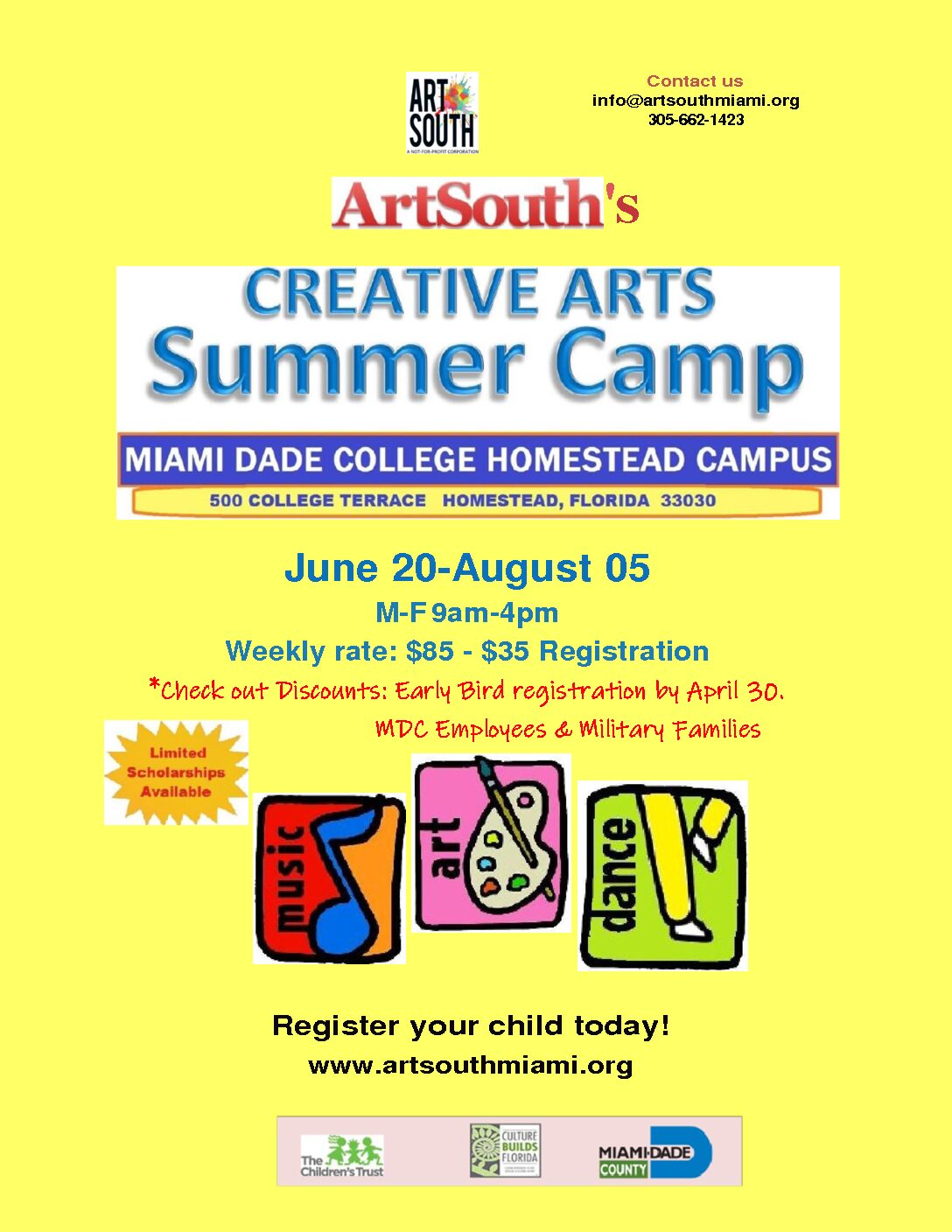 ArtSouth Creative Arts Summer Camp News- Register Now